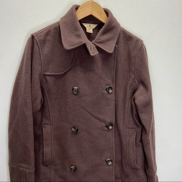 Woolrich Womens Double Breasted Wool Jacket Sz S